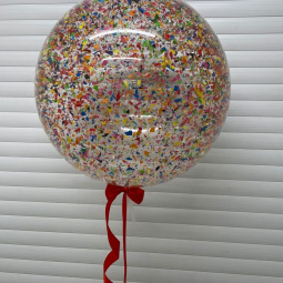 Большой прозрачный шар с конфетти 40 см